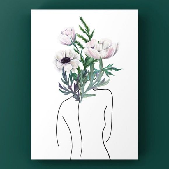 Triad Art & Design Other - Contemporary minimalist women line art print
